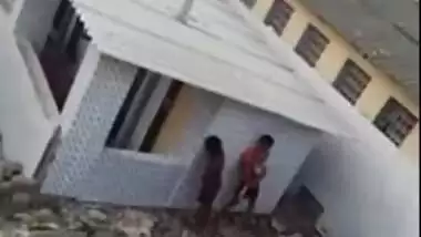 Unsatisfied aunty is caught fucking outdoor with brother of hubby, Desi mms