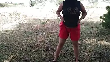 Indian Muslim Bhabhi Outdoor Public Doing Nude Yoga