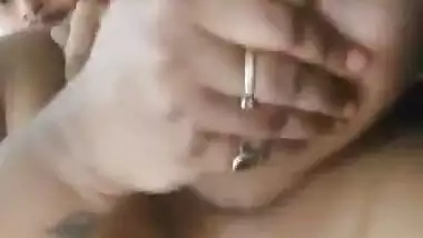 Big Boobs Aunty screaming covering her own mouth fucked hard by young boy