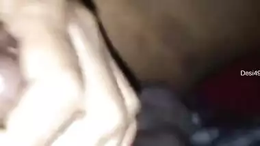 Today Exclusive- Horny Desi Telugu Bhabhi Boob Pressing And Blowjob Part 1