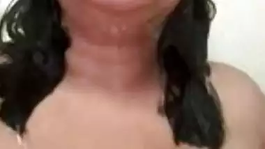 Posh girlfriend nude bath with hot facial expression