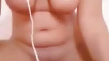 Horny Desi Girl Masturbating With Cucumber