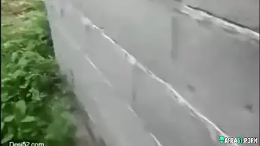 Outdoor sexy school Tamil girl caught has sex with BF, Desi mms sex