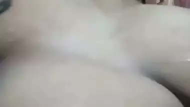 Huge boobs wife moaning in sex pain with husband fucking