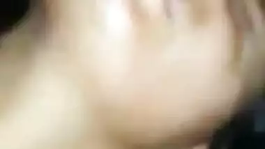 Horny Indian XXX girl tasting her boyfriend’s big dick on cam MMS