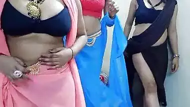 Three Desi Hot Bhabhi Shaking Boobs On Cam
