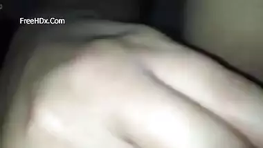 Excited Desi woman touches jugs and XXX muff while waiting for BF