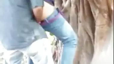 Caught on cam BF fucking pussy the Kerala school girl outdoor, Desi mms sex
