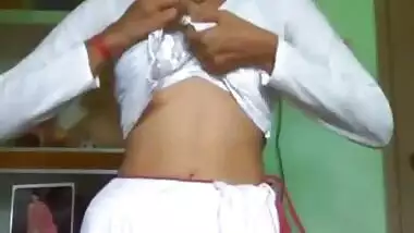 Tamil innocent in saree strip and Records on...
