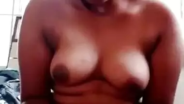 Big booby Tamil virgin girl inserting pencil