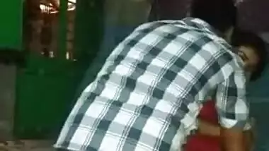 Mom smiles on camera while man tries to undress her to have wild sex