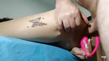 I cheating on my husband with my neighbor, screaming from strong orgasm, cum in pussy, deepthroat.