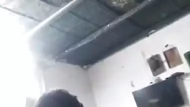 Horny Jija chews big boobs of Sali in a local bf video