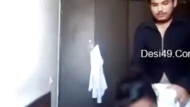Indian girl in white shirt gives sexual pleasure to loved man on cam