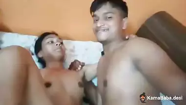 Young guy shoots his Bangla chuda chudi with his GF