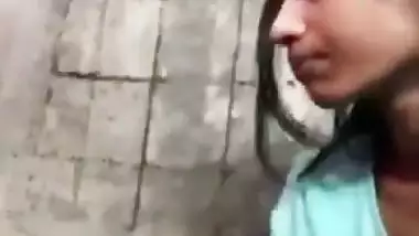 Bihari girl gives a quick desi blowjob to her stepbrother