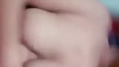 Desi sets the camera on and exposes her XXX twins for her sex wankers